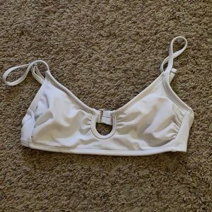 white bikini top